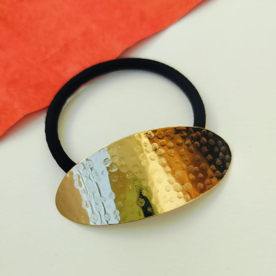 Flat Metal Hair Tie