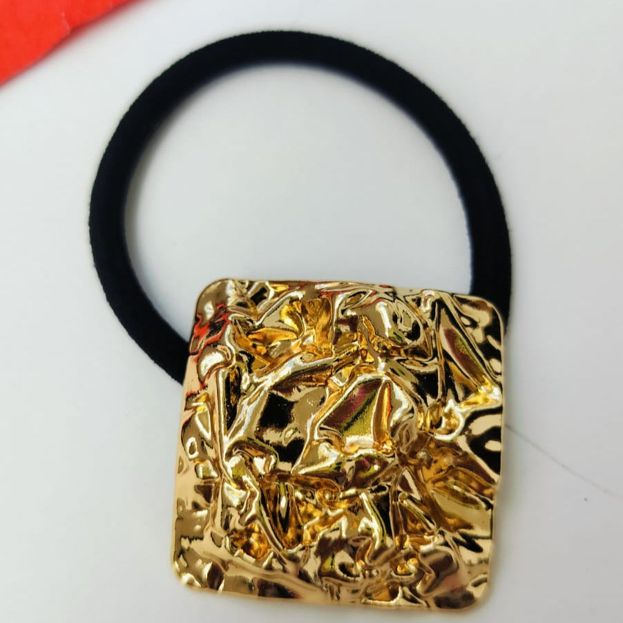 Rusty Square Metal Hair Tie
