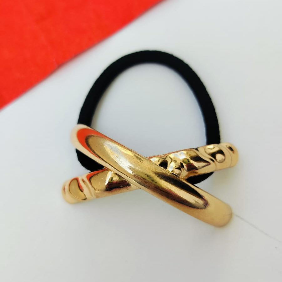 Crossroad Metal Hair Tie
