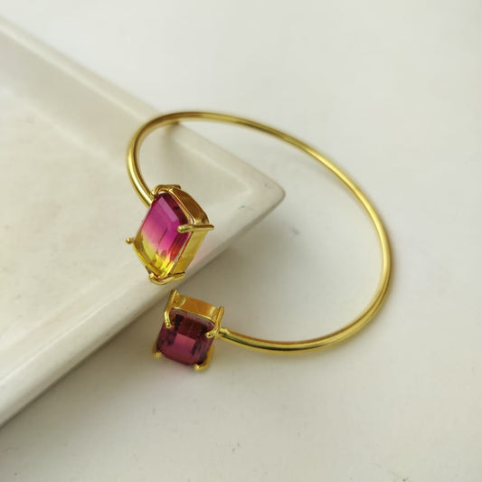 Pink Hue Golden kada Bracelet