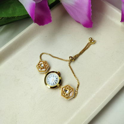 Ratnavali Heritage Watch (Cream)