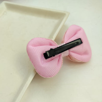 Bella Handcrafted Knitted Bow Hair Clip