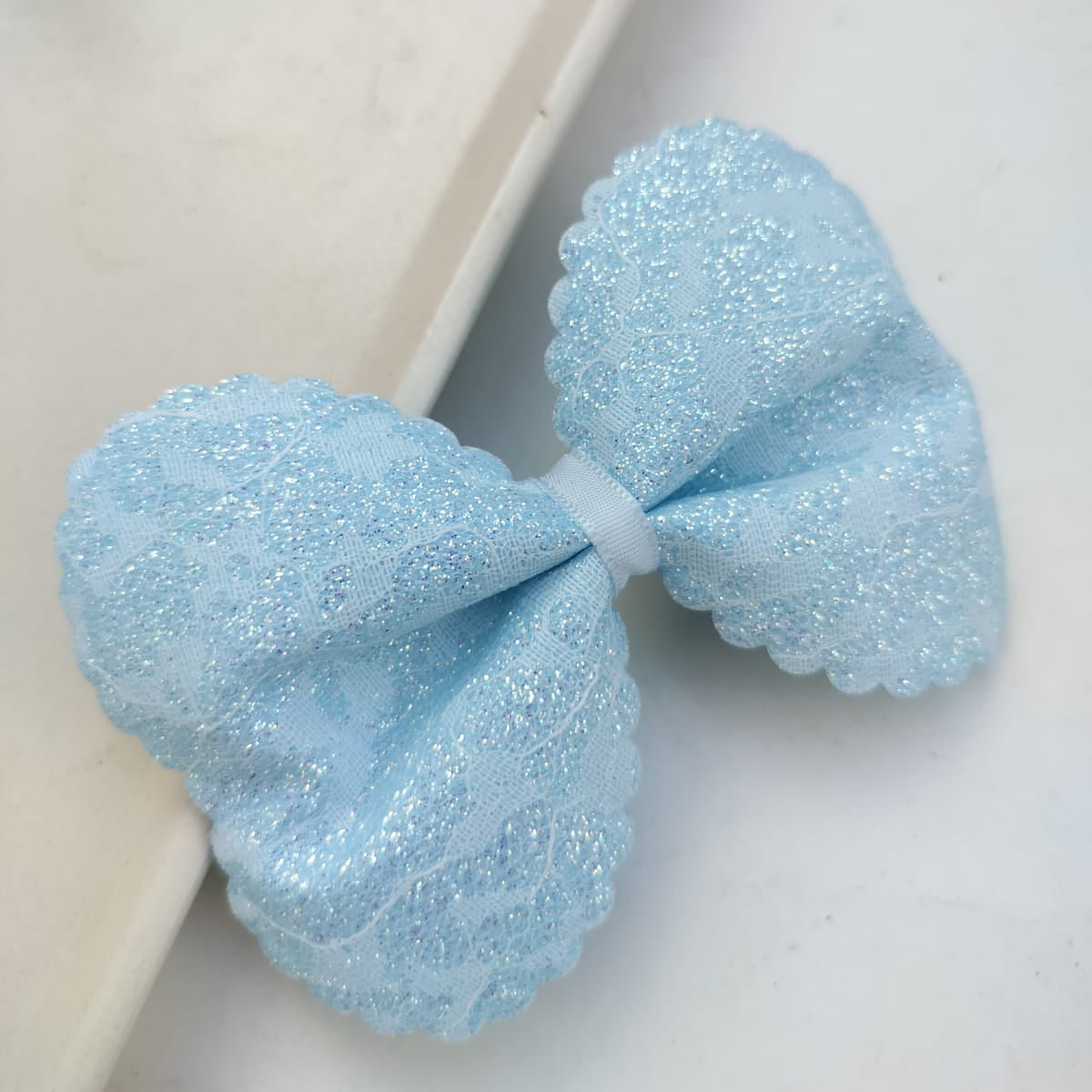 Frida Handcrafted Glittery Bow Hair Clip