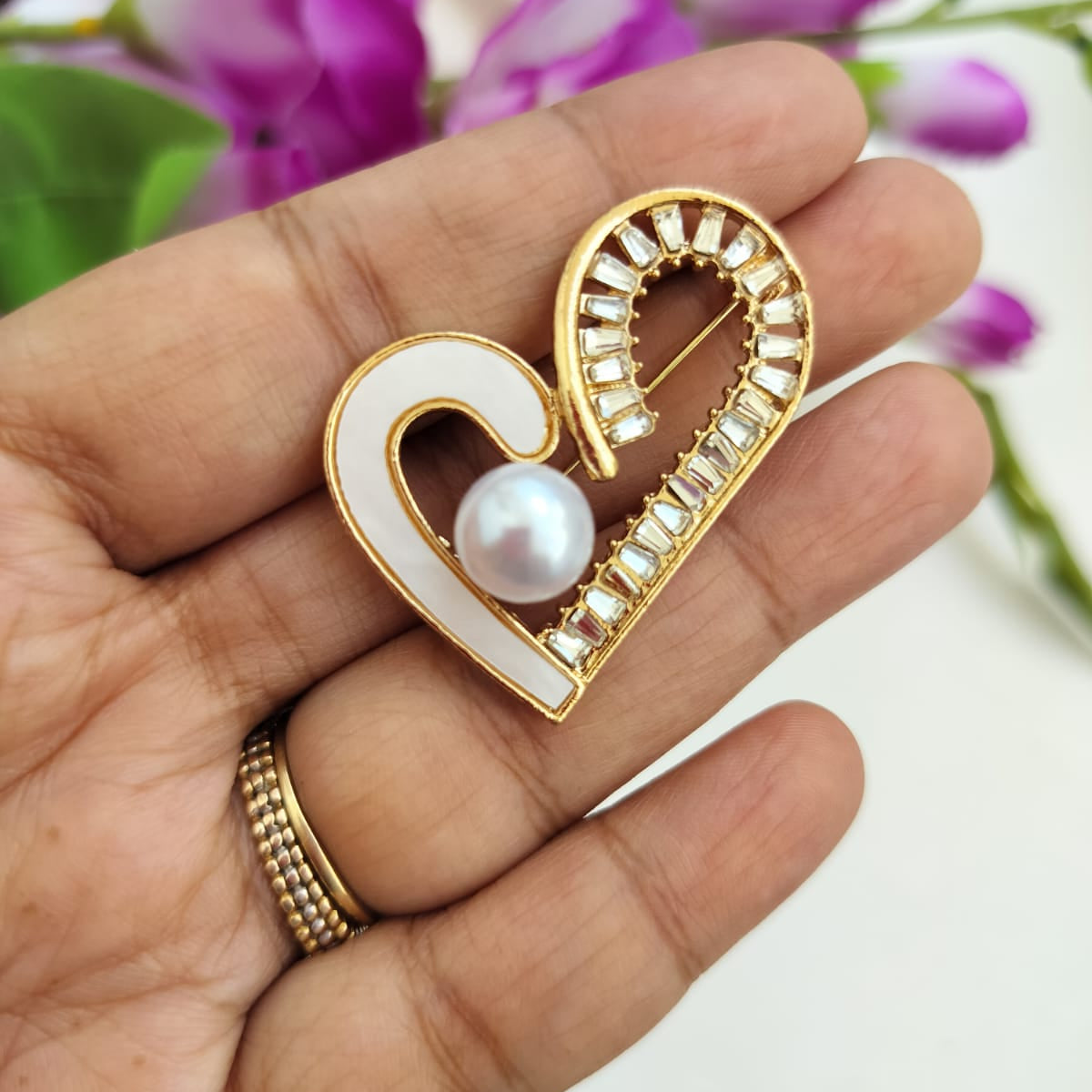 Whispering Heart Brooch