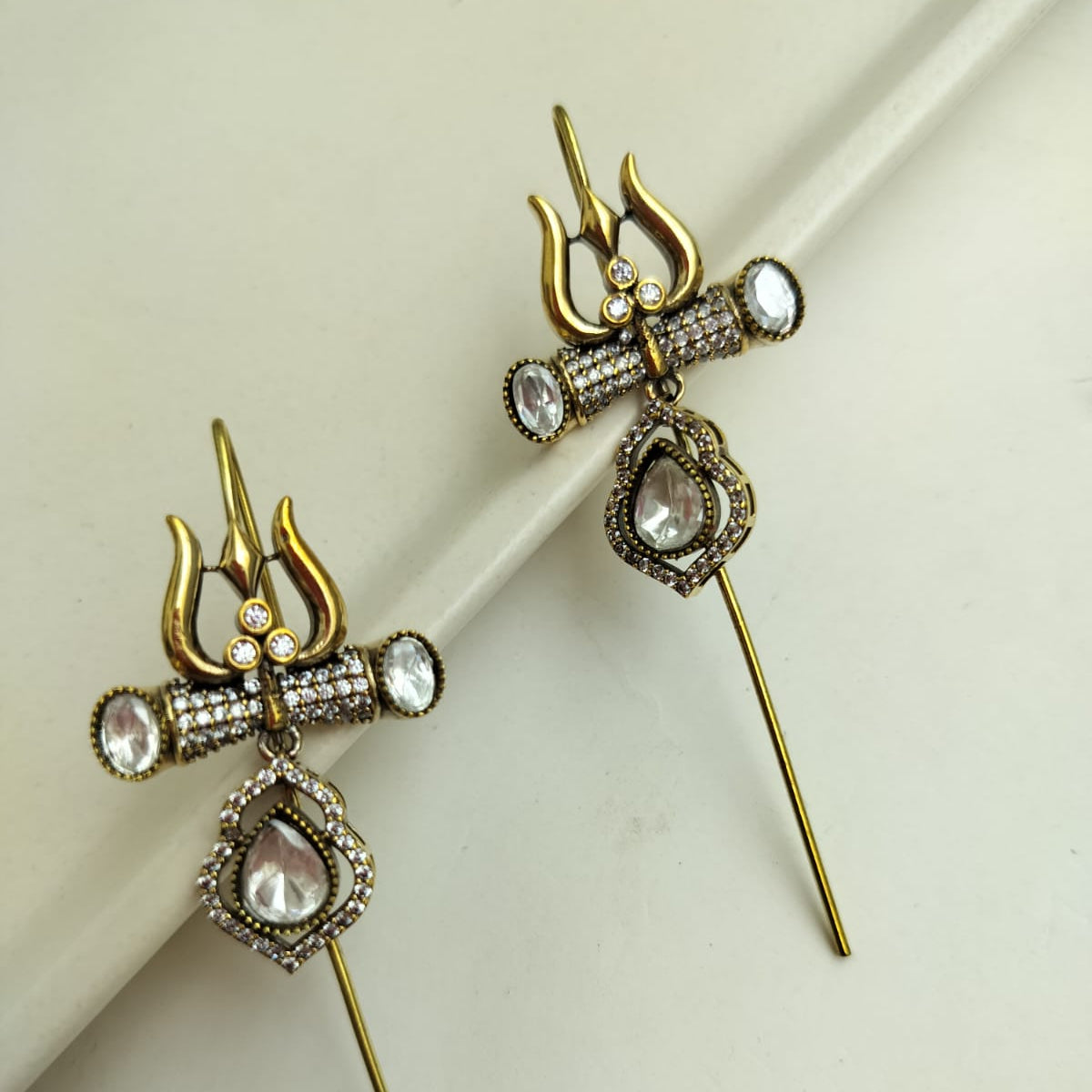 Mahadev Trishul Needle Earcuffs