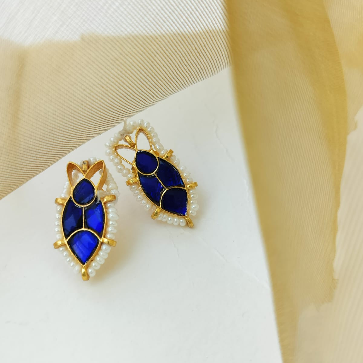 Blue Fish Studs