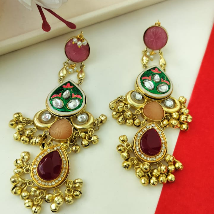 Mohini Gold Plated Fusion Earrings