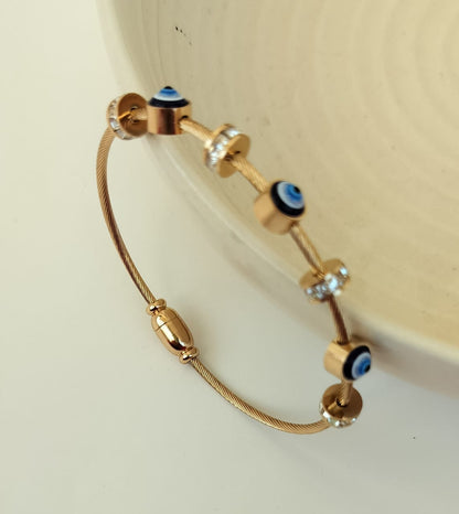 Trendy Classic Evil Eye Bangle