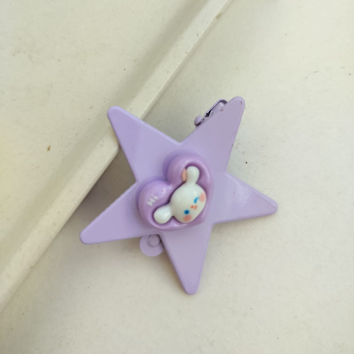 Pastel Star Cartoon Hair Clip - Single Piece