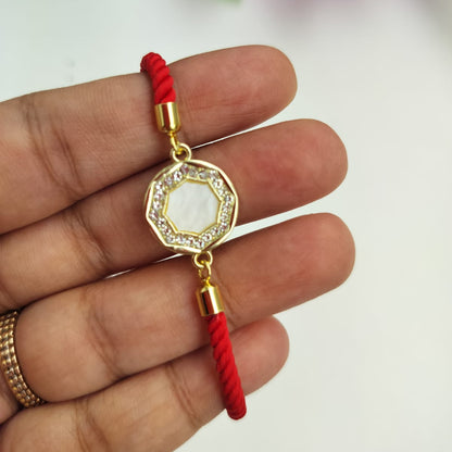 Mop Red thread Bracelet Unisex Rakhi For Brother & SIster