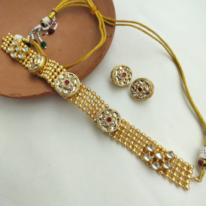 Ragini Golden Kundan Choker Set