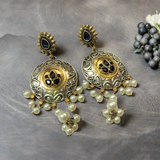 Dual Tone Saanvi Earrings