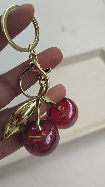 Viral Cherry Bag Charm