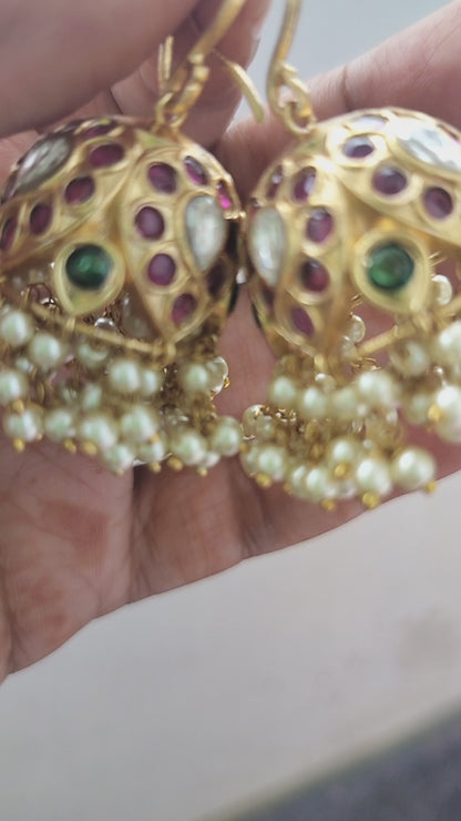 Jadau kundan jhumka