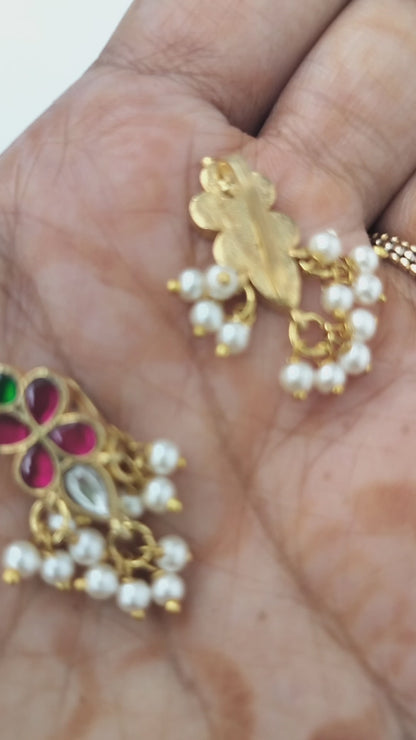 Trishi Bugadi Jadau pearl Press Bugadi - Set of 2