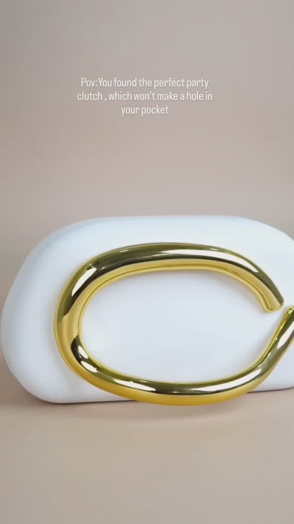 Aneet Metal Clutch for women