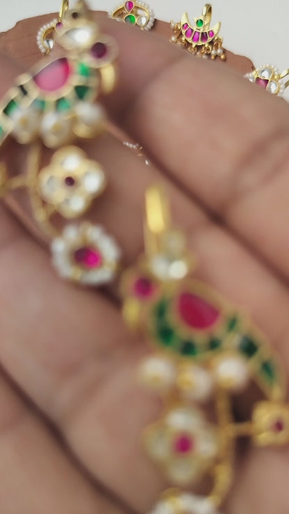 Dhriyi Peacock Bugadi Earcuff - Set of 2