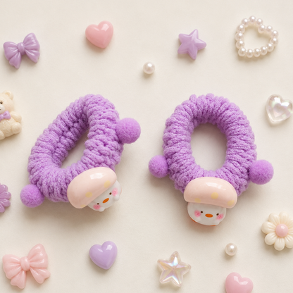 Melody Plush Pom Hair Tie