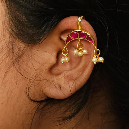 Kundan Pearl Bugadi - Set of 2