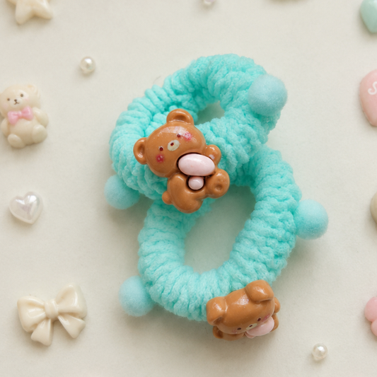 Melody Plush Pom Hair Tie
