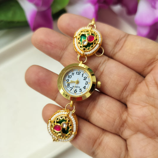 Rajkumari Heritage Watch (Pink and Green)